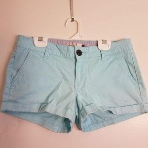 Baby blue shorts